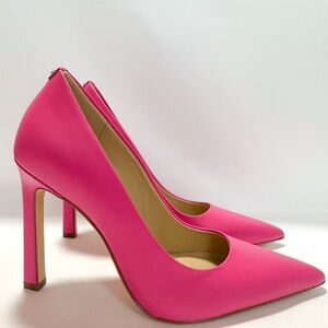 Michael Kors Pink Amara Leather Pumps